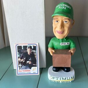 Wally the Beerman Canterbury Park Bobblehead with Card